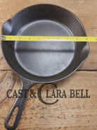 Unique! Grooved Handle Griswold No. 6 Skillet with Small Block Logo Smooth Bottom Erie PA 699 W. Restored and Ready to