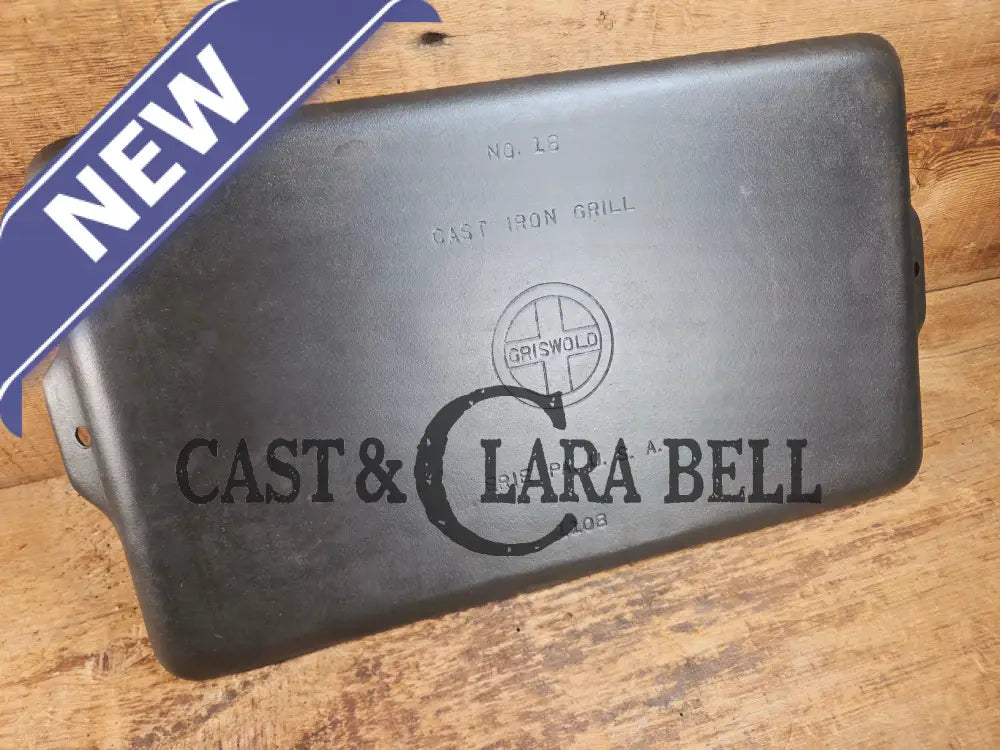 Uniquely Griswold one of our all time favorites. THE hard to find Griswold ’Cookie Sheet’ Grill Pan. P/n 1108 Griddle