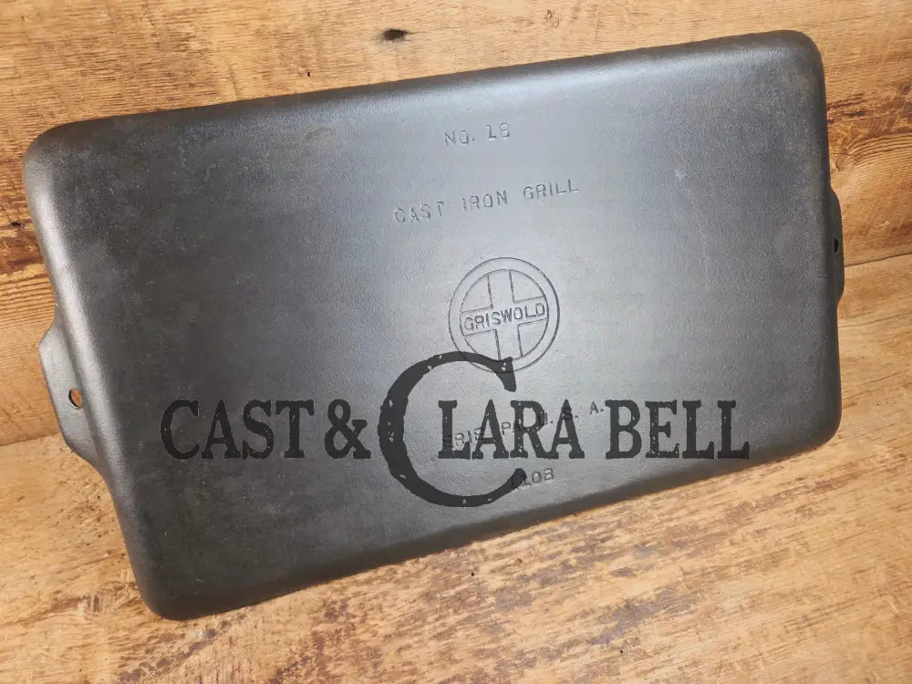 Uniquely Griswold one of our all time favorites. THE hard to find Griswold ’Cookie Sheet’ Grill Pan. P/n 1108 Griddle