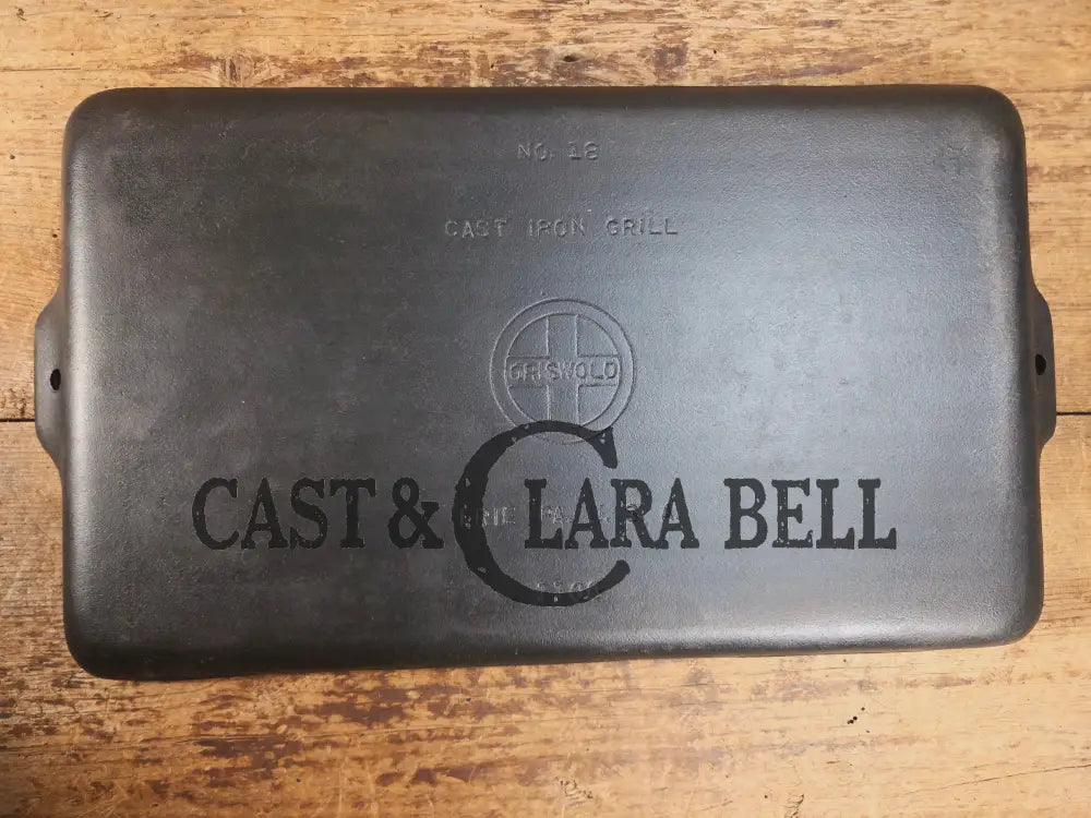 Uniquely Griswold one of our all time favorites. THE hard to find Griswold ’Cookie Sheet’ Grill Pan. P/n 1108 Griddle