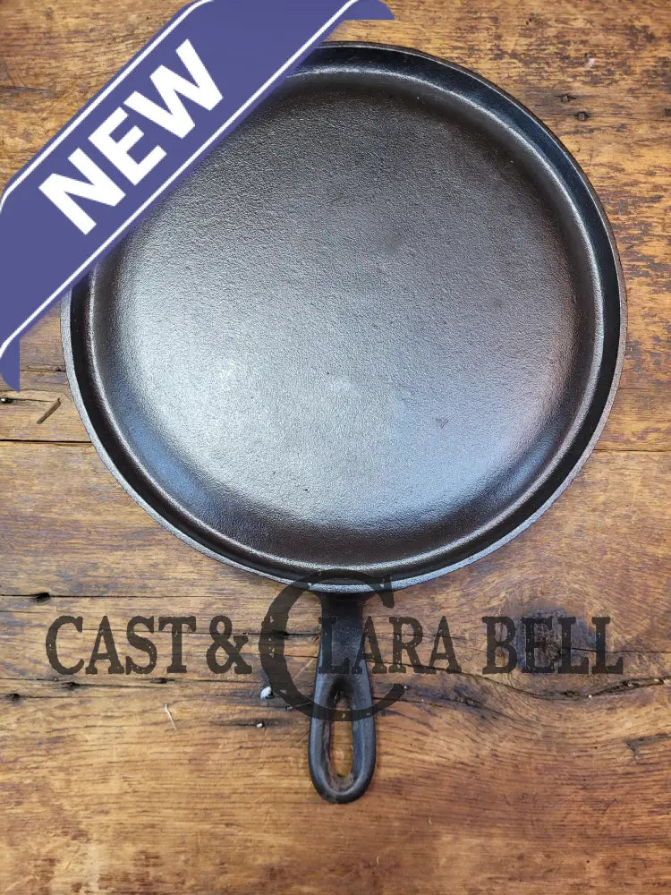 Unknown #8 Cast Iron Round Griddle. Beautiful Swirls! Possibly Lodge Piece Of Americana! Griddle