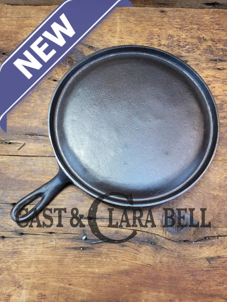 Unknown #8 Cast Iron Round Griddle. Beautiful Swirls! Possibly Lodge Piece Of Americana! Griddle