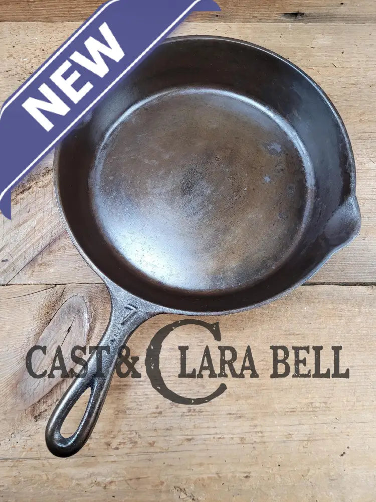 Unknown Foundry! #7 ’P Pan’ Lodge Style Skillet With Heat Ring.