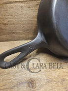 Unknown mystery egg skillet. Really cool daily user to own and use. Very similar to unmarked Wagner P on handle (SC24)
