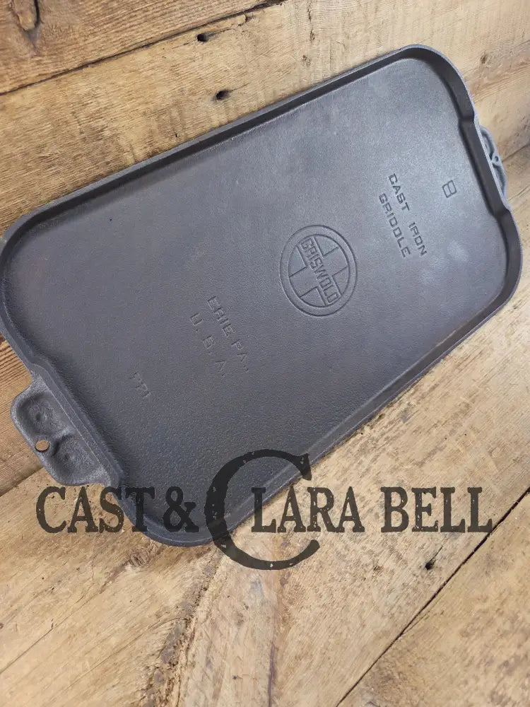 Up your pancake game with this 1930’s Era Griswold Large Block #8 Long Griddle. P/N 771. Griddle