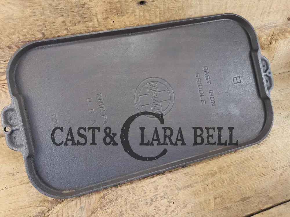 Up your pancake game with this 1930’s Era Griswold Large Block #8 Long Griddle. P/N 771. Griddle