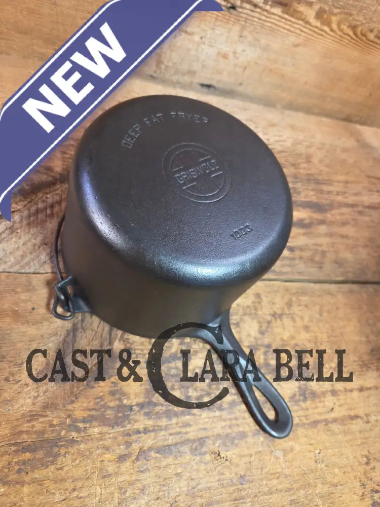 Very 1930’s HTF Griswold Deep Fat Fryer 1003. Restored and Ready To Use! Soups Stews and Deep frying - Skillet