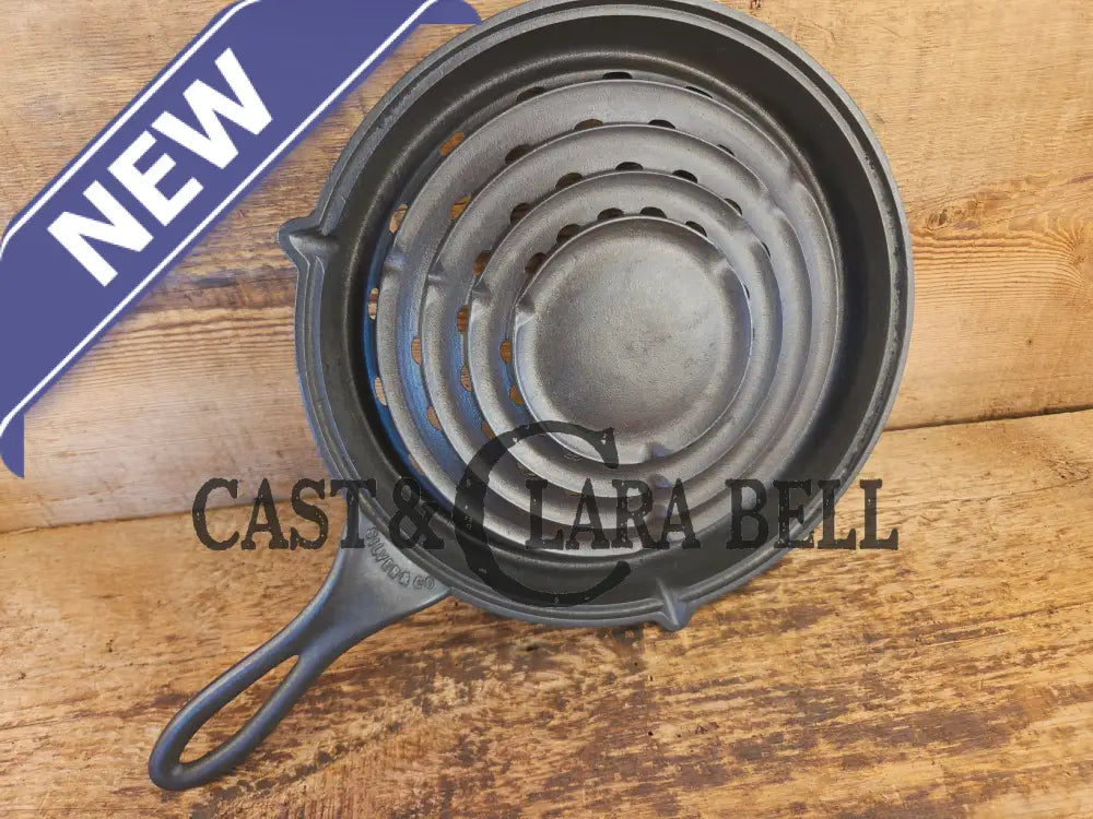 Very Cool 1 of 2 Silver Co. Brooklyn Broiler top. Great as a standalone or a set completer - Skillet