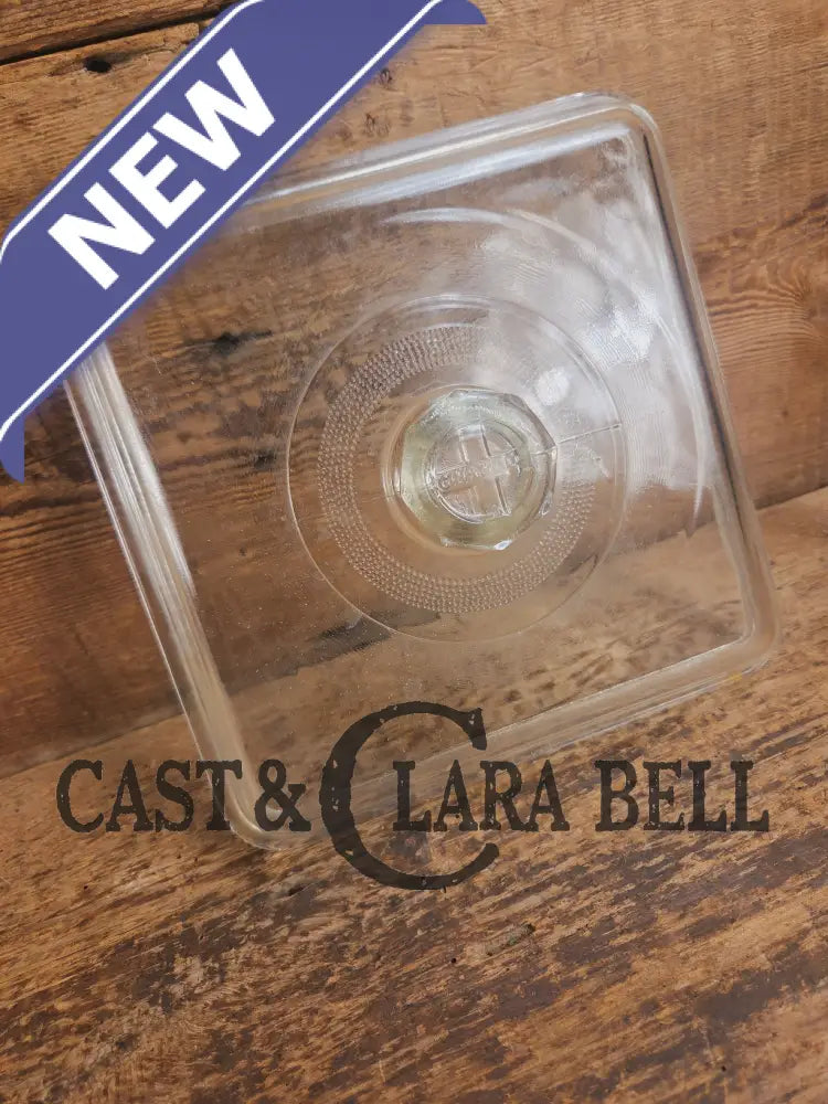 Very cool! 1940’s Era Fully marked Griswold glass square skillet lid! Fits Utility skillet Skillet