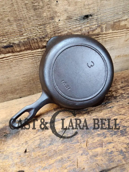 Very Cool 1940’S Griswold’s Iron Mountain #3 ’Egg’ Skillet 1031