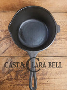 Very cool #3 Birmingham Stove & Range 3 quart sauce pot. Perfect bean pot for your grill! Dutch Ovens Trivets & Kettles