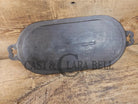 Very cool! Late 1800’s Antique Gate-marked #8 Cast Iron Griddle/Sad Iron Heater. Ornate fancy handles awesome for