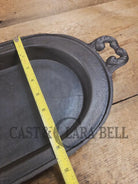 Very cool! Late 1800’s Antique Gate-marked #8 Cast Iron Griddle/Sad Iron Heater. Ornate fancy handles awesome for
