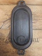 Very cool! Late 1800’s Antique Gate-marked #8 Cast Iron Griddle/Sad Iron Heater. Ornate fancy handles awesome for