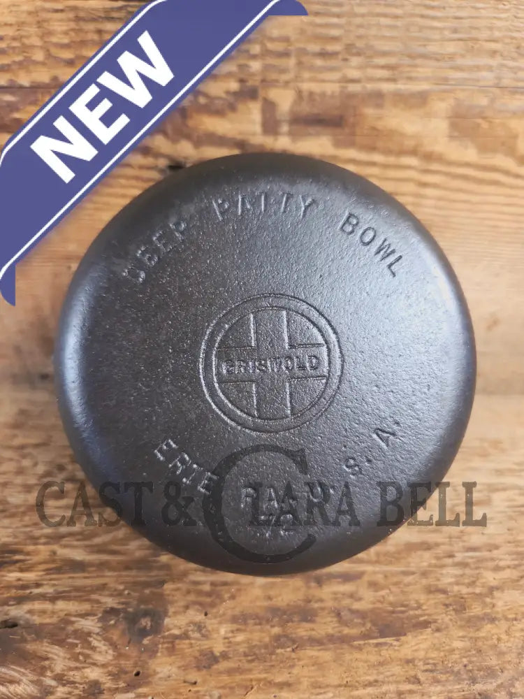 Very cool mini cast piece. 1940’s Griswold Cast Iron Patty Bowl with bailed handle. Great utility piece! - Dutch Ovens