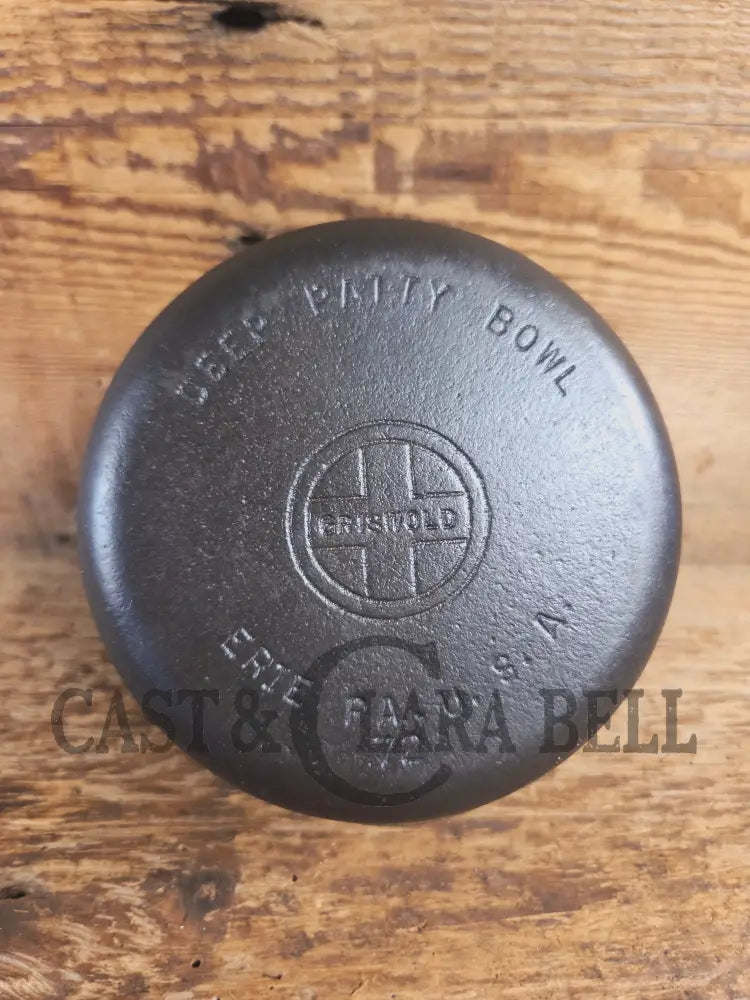 Very cool mini cast piece. 1940’s Griswold Cast Iron Patty Bowl with bailed handle. Great utility piece! - Dutch Ovens