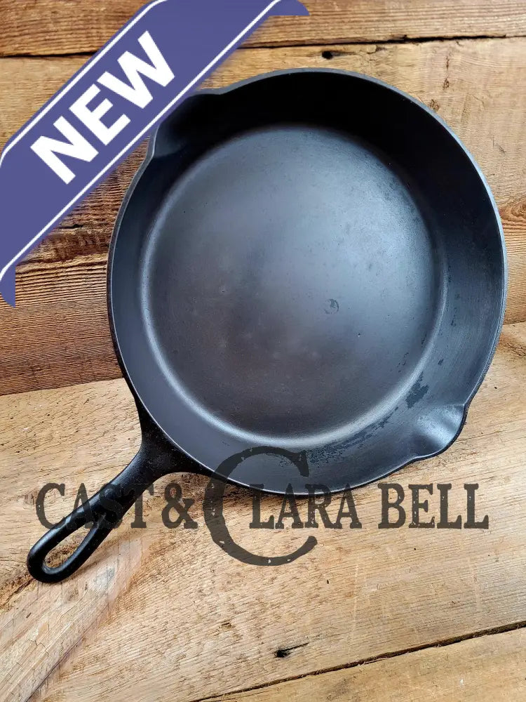 Very Early 1900’S Erie (Griswold) #9 Cast Iron Skillet 710 A. Sixth Series Model See Pics For