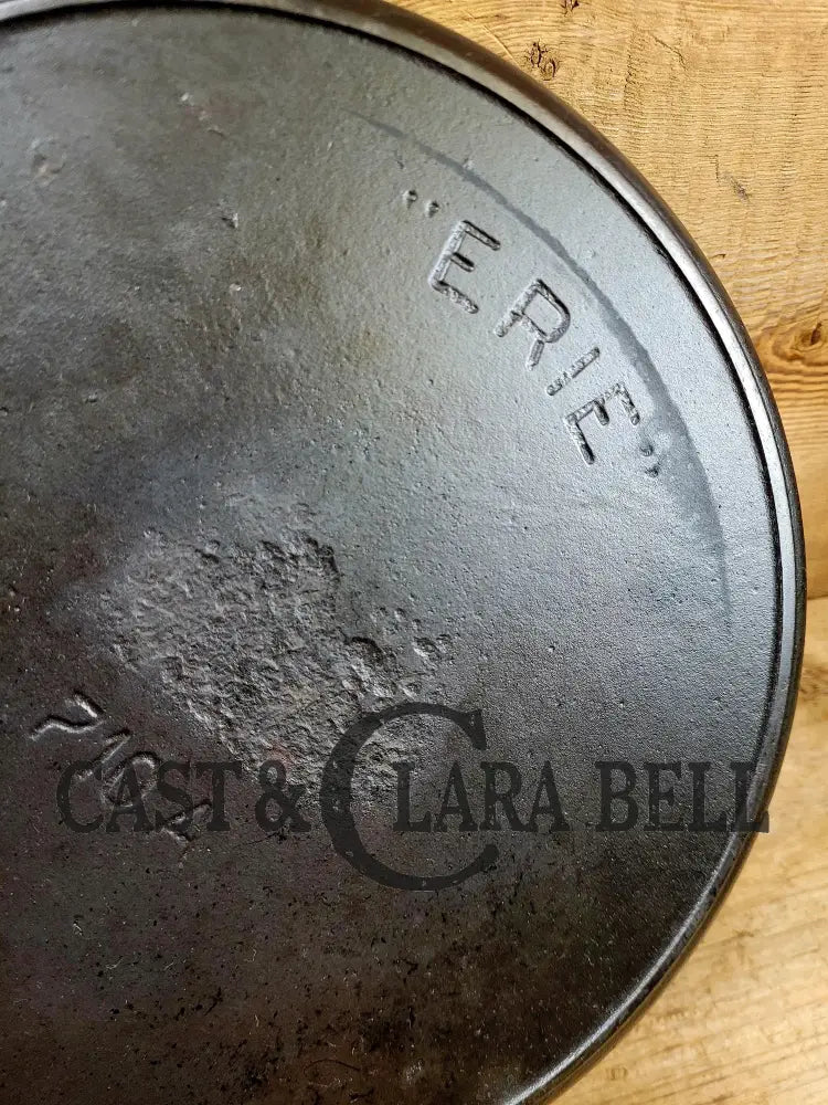 Very Early 1900’S Erie (Griswold) #9 Cast Iron Skillet 710 A. Sixth Series Model See Pics For