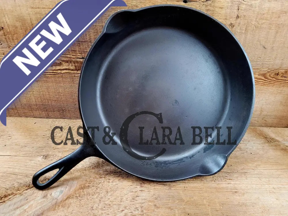 Very Early 1900’S Erie (Griswold) #9 Cast Iron Skillet 710 A. Sixth Series Model See Pics For