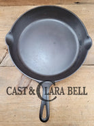 Very Early 1900’S Erie (Griswold) #9 Cast Iron Skillet 710 A. Sixth Series Model See Pics For