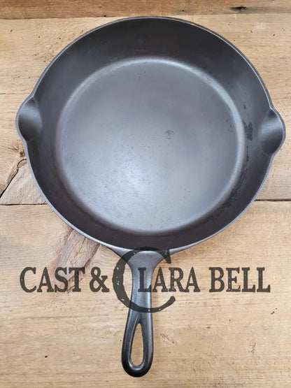 Very Early 1900’S Erie (Griswold) #9 Cast Iron Skillet 710 A. Sixth Series Model See Pics For