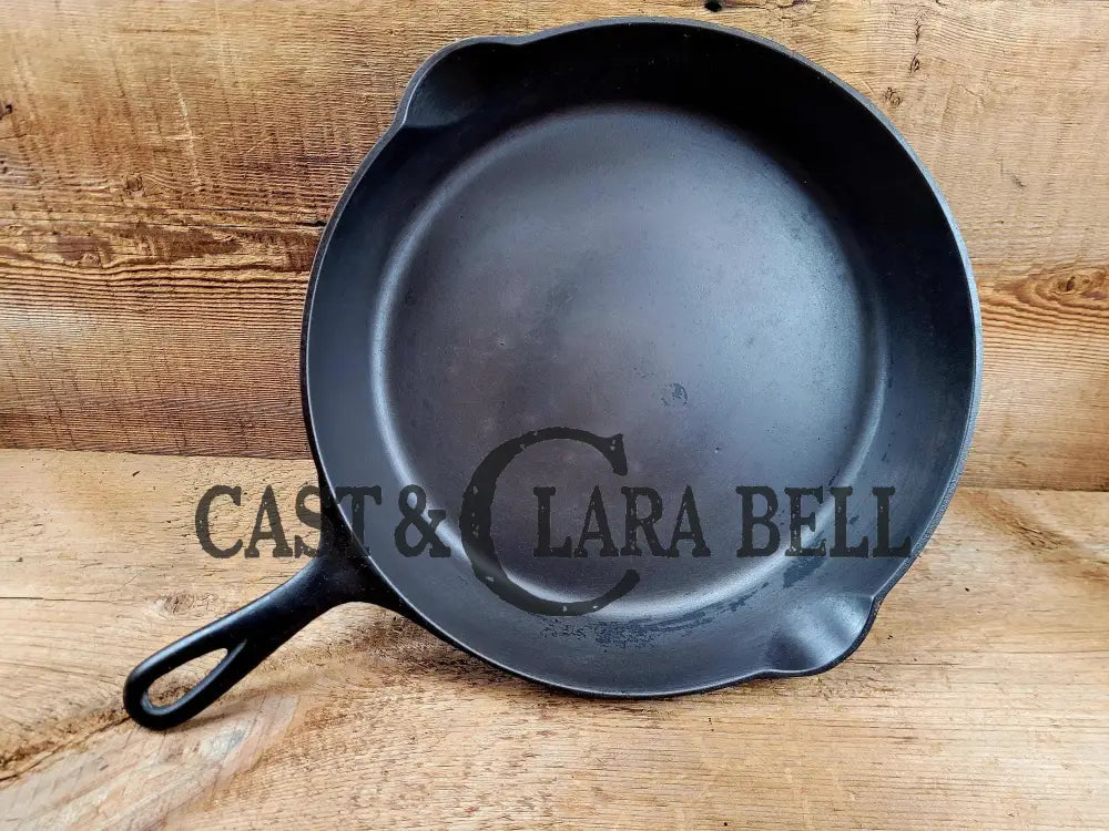 Very Early 1900’S Erie (Griswold) #9 Cast Iron Skillet 710 A. Sixth Series Model See Pics For