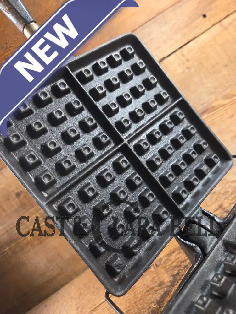 VERY early 1910’s Wagner Square Waffle Iron with Tall Base. Hard to find! Ready to make crispy waffles Waffle Iron