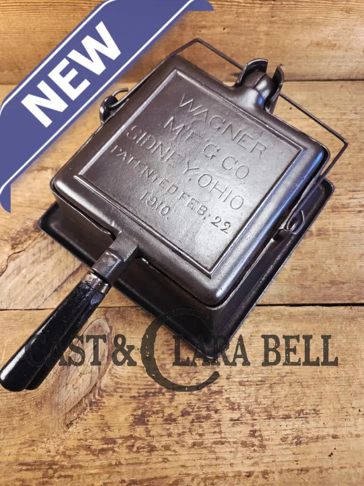 VERY early 1910’s Wagner Square Waffle Iron with Tall Base. Hard to find! Ready to make crispy waffles! Waffle Iron