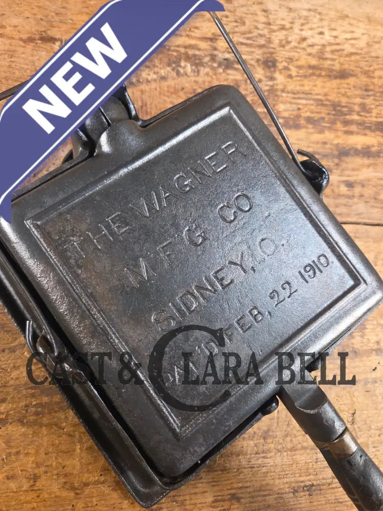 VERY early 1910’s Wagner Square Waffle Iron with Tall Base. Hard to find! Ready to make crispy waffles Waffle Iron