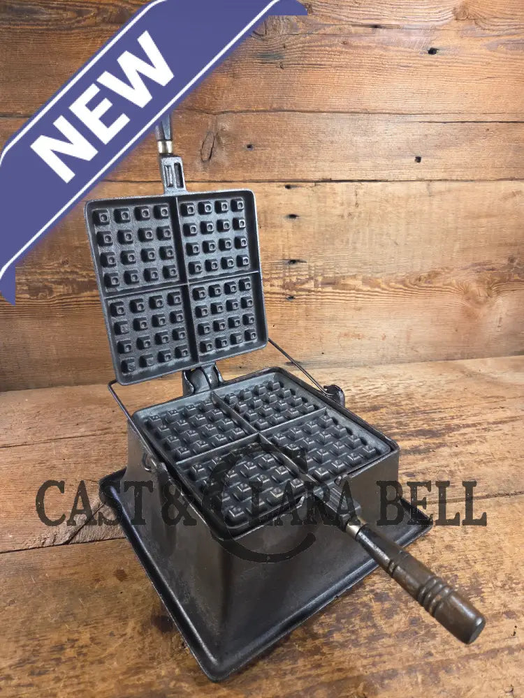 VERY early 1910’s Wagner Square Waffle Iron with Tall Base. Hard to find! Ready to make crispy waffles Waffle Iron