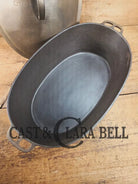 Very early Wagner #5 Nickle finish oval roaster. Beautiful patina on the outside and near perfect inside. Great bread