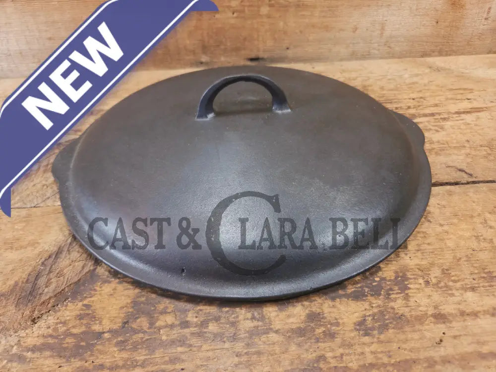 Very Hard to Find Griswold No. 12 Cast Iron Low Dome Skillet Lid with Large Block Logo #472 - Skillet