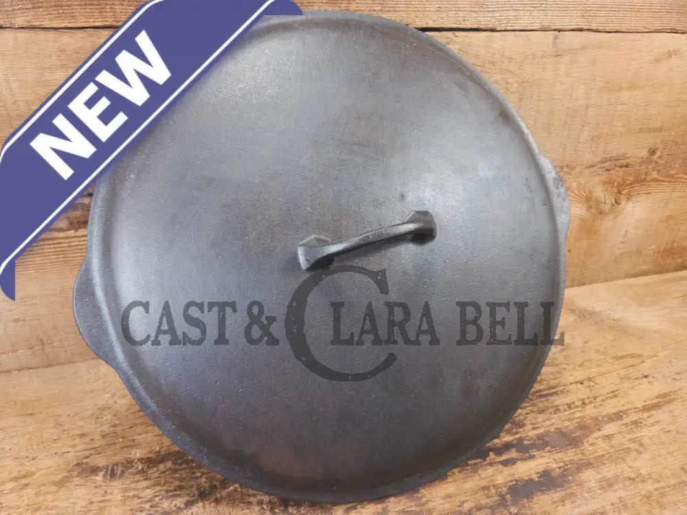 Very Hard to Find Griswold No. 12 Cast Iron Low Dome Skillet Lid with Large Block Logo #472 - Skillet