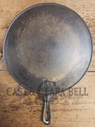 Very Rare 1890’s first series Wagner DEEP #10 Skillet. Nickel plated patina outside and black iron inside. What a