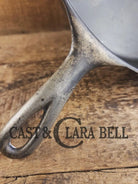 Very Rare 1890’s first series Wagner DEEP #10 Skillet. Nickel plated patina outside and black iron inside. What a