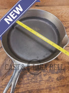 Very unique! 1930’s Griswold #8 Large Block Logo 704 A Cast Iron Skillet. Inside black iron outside chrome patina