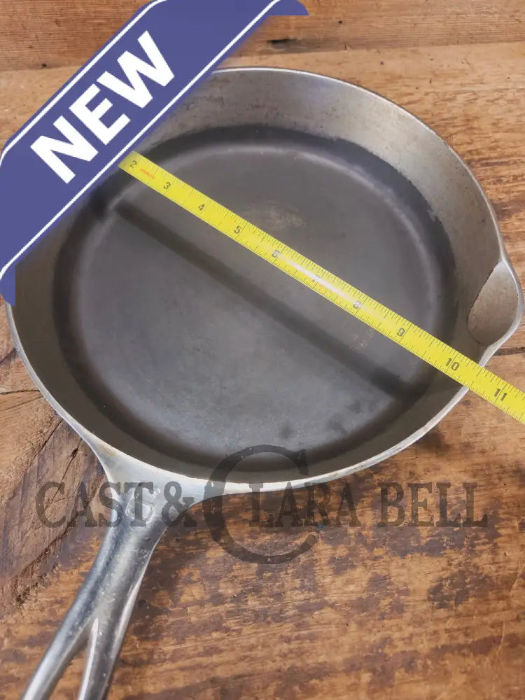 Very unique! 1930’s Griswold #8 Large Block Logo 704 A Cast Iron Skillet. Inside black iron outside chrome patina