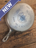 Very unique! 1930’s Griswold #8 Large Block Logo 704 R Cast Iron Skillet. Inside black iron outside nickel patina