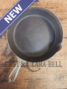 Very unique! 1930’s Griswold #8 Large Block Logo 704 R Cast Iron Skillet. Inside black iron outside nickel patina