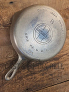 Very unique! 1930’s Griswold #8 Large Block Logo 704 R Cast Iron Skillet. Inside black iron outside nickel patina