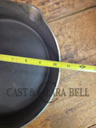 Very unique! 1930’s Griswold #8 Large Block Logo 704 S Cast Iron Skillet. Inside black iron outside chrome patina