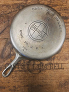 Very unique! 1930’s Griswold #8 Large Block Logo 704 A Cast Iron Skillet. Inside black iron outside chrome patina