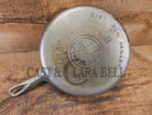 Very unique! 1930’s Griswold #8 Large Block Logo 704 A Cast Iron Skillet. Inside black iron outside chrome patina