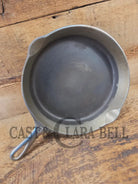 Very unique! 1930’s Griswold #8 Large Block Logo 704 A Cast Iron Skillet. Inside black iron outside chrome patina