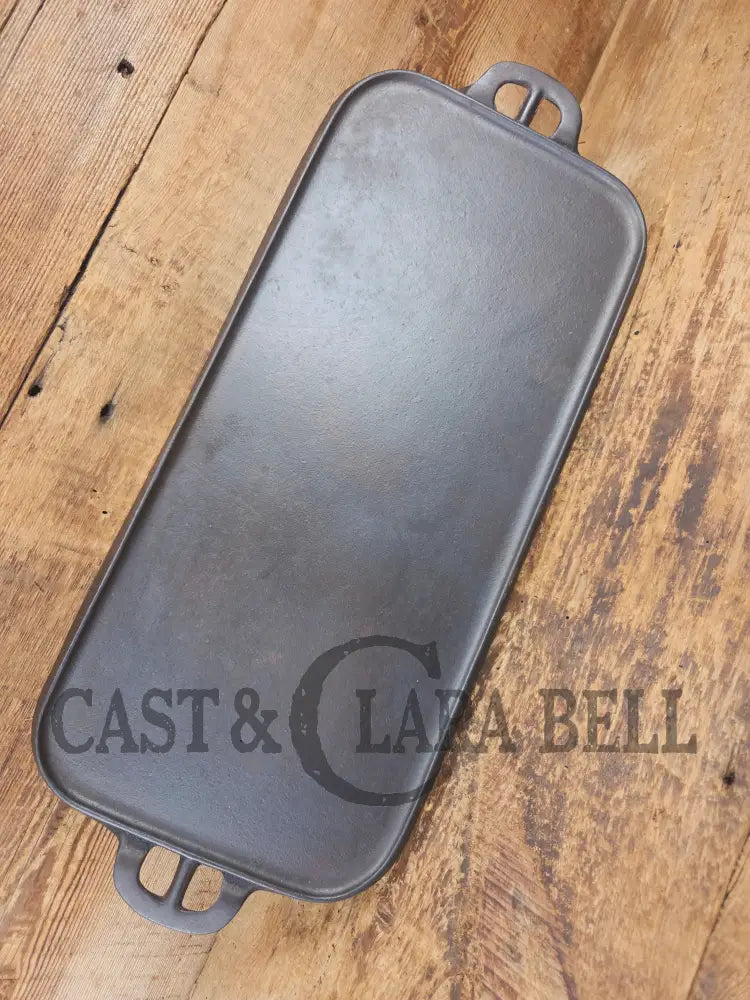 Wagner #8 cast iron long griddle. Great for campfire pancakes! - Griddle
