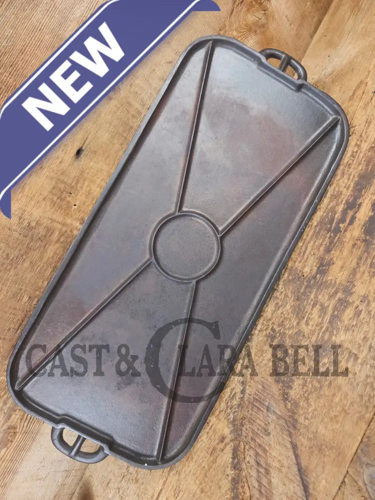 Wagner #8 cast iron long griddle. Great for campfire pancakes! - Griddle