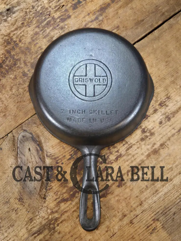 Wagner made Griswold #3 Cast Iron Skillet with Smooth Bottom 7 inch skillet Made in USA Skillet