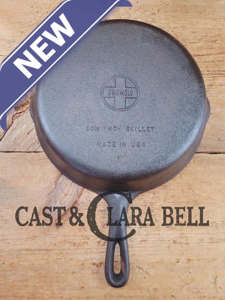 Wagner Made Griswold #8 Skillet With Smooth Bottom 10 1/2 Inch Skillet Made In Usa ’Y’