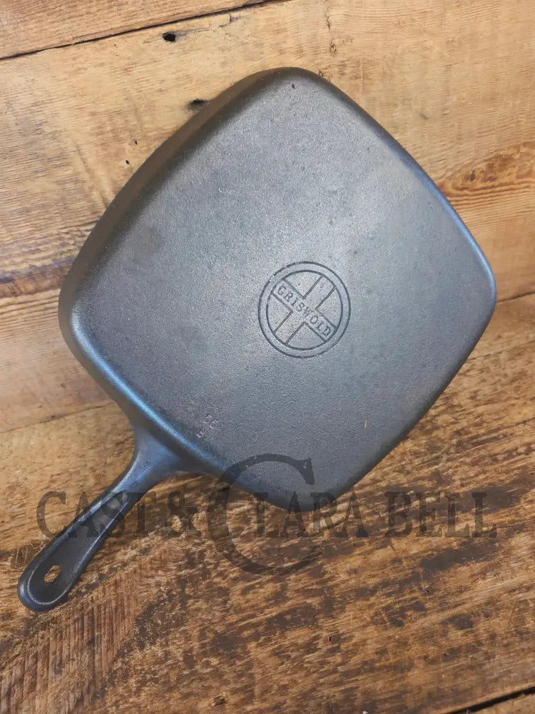 Wagner made Griswold Square Skillet with Small Block Logo 55. Restored and Ready to Use! - Skillet