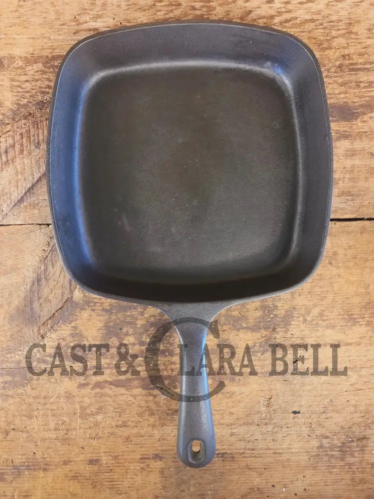 Wagner made Griswold Square Skillet with Small Block Logo 55. Restored and Ready to Use! - Skillet